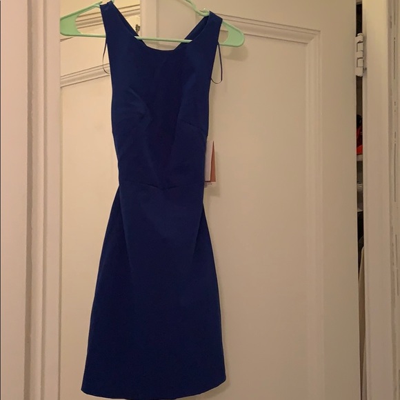 Zara NWT open back dress (color: royal blue) - Picture 2 of 4